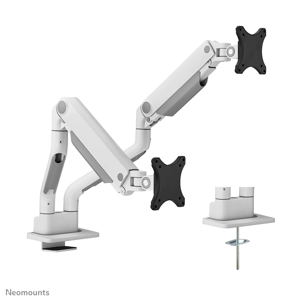 Neomounts Ds70S-950Wh2 – Monitorarm, 2, Klemme/Durchführung, bis 35", VESA 75 × 75/100 × 100 mm, 18 kg