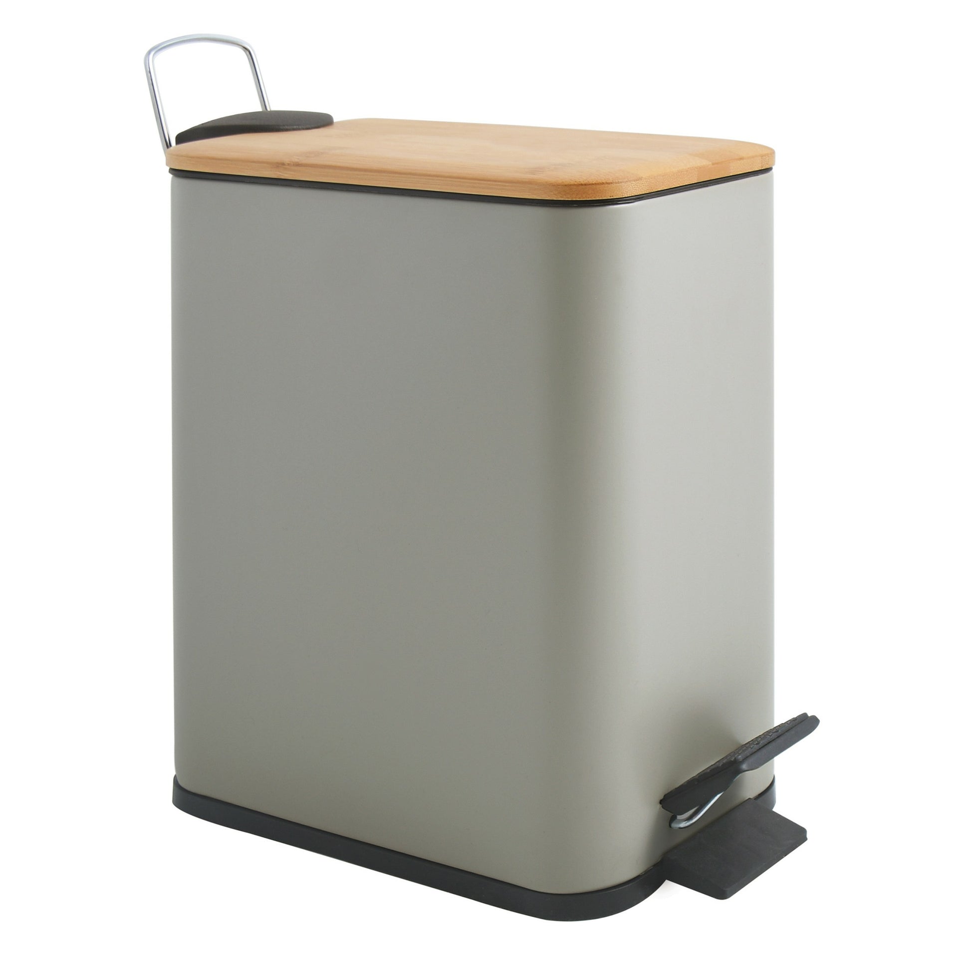 Spirella Papierkorb – 5 l – Stahl, Taupe – B × H × T 140 × 290 × 280 mm