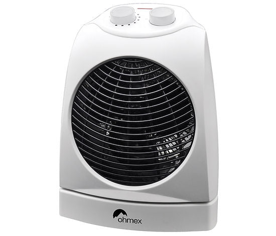 Ohmex Heizlüfter OHM-HET-1802 – 2000 W, Keramik, Thermostat, 8 h Timer