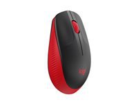 Logitech M190 Full-Size Maus – Kabellos, Rot