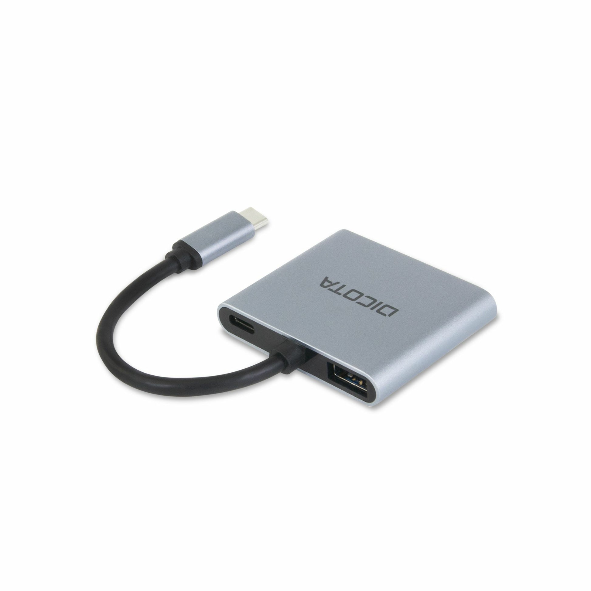 DICOTA USB-C Portable 4-in-1 Dockingstation – 4K, PD 100W