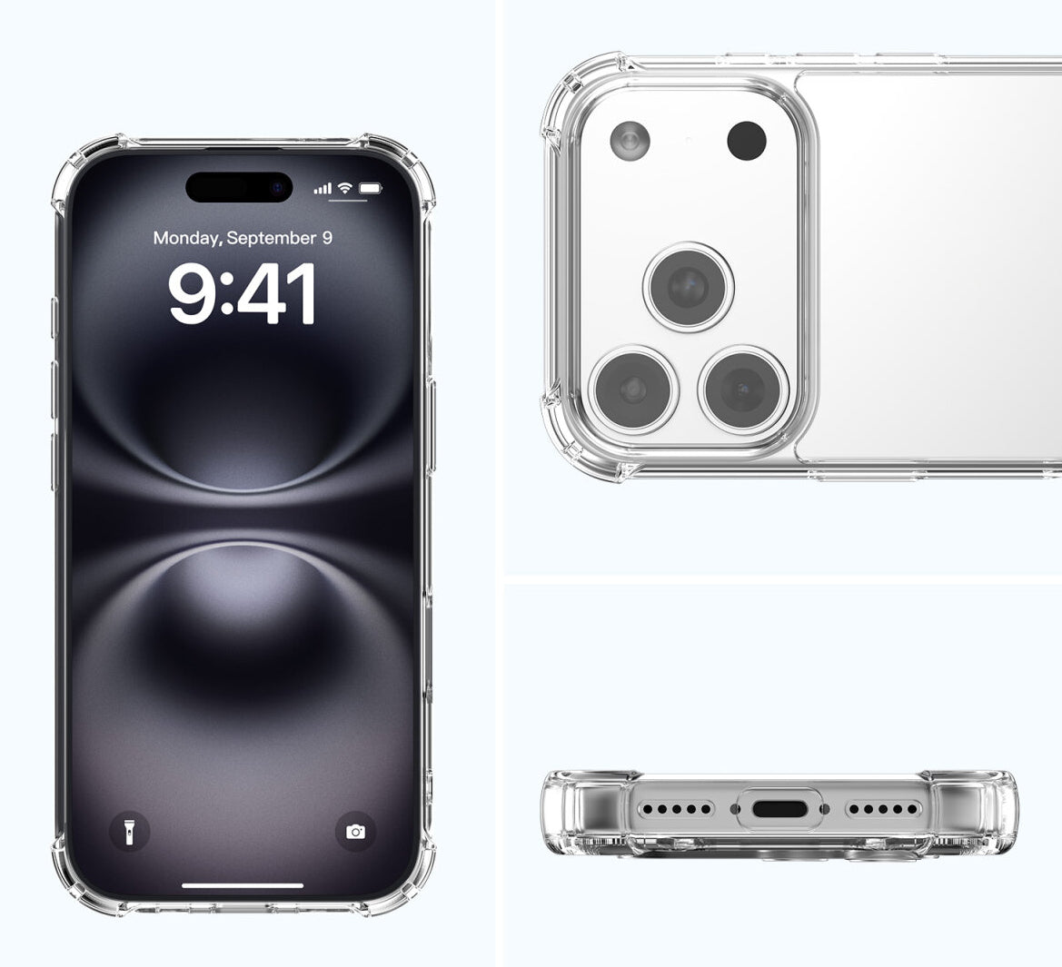 4smarts Ibiza Backcover – für Apple iPhone 17 Pro Max, MagSafe, PC+TPU, Transparent