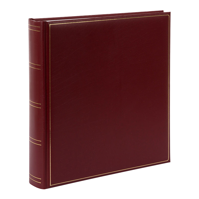 Goldbuch Fotobuch, gebunden, 100 Seiten, weiss, 30 × 31 cm, Kunstleder, bordeaux, mit Pergamin