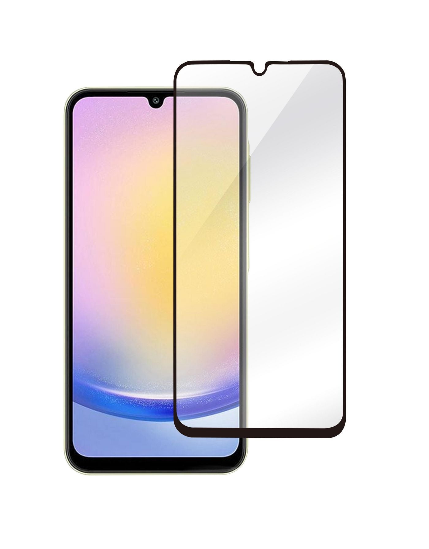 eSTUFF Displayschutz (Panzerglas), Full Cover – für Galaxy A25