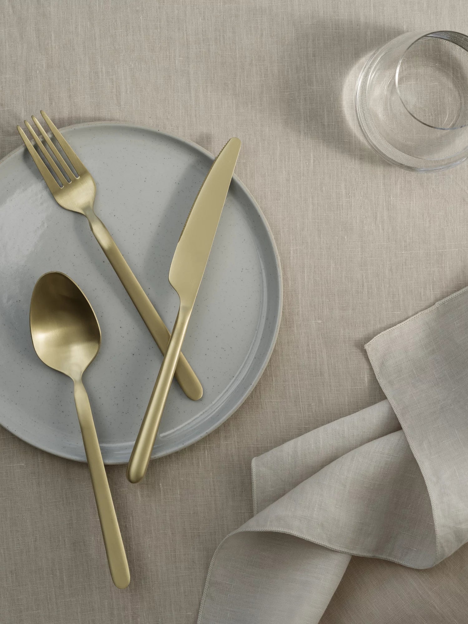 blomus STELLA Besteck-Set – 16-teilig, 20 cm, Edelstahl, Champagner, matt, spülmaschinenfest