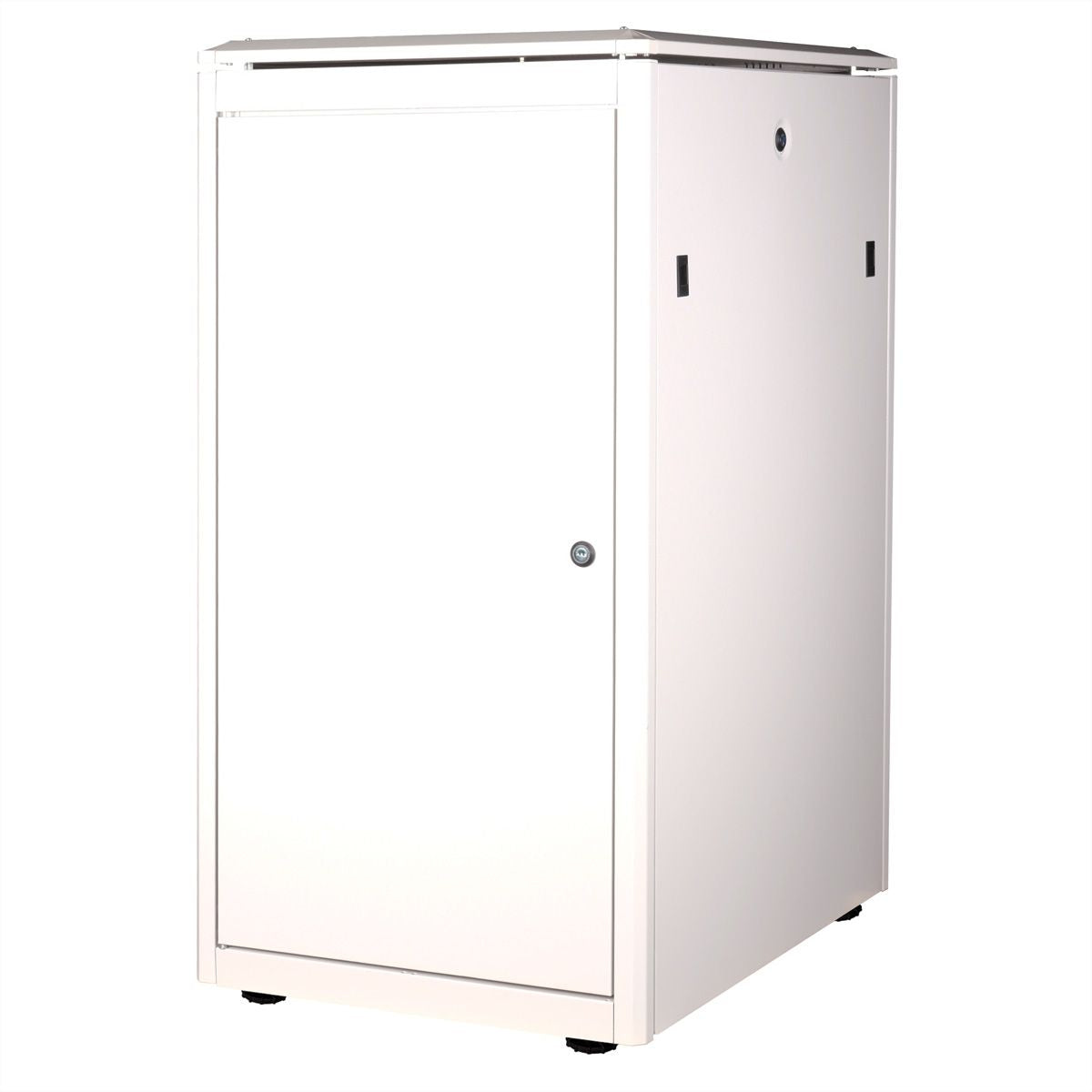 ROLINE Pro – 19" Netzwerkschrank 22U, IP20, abschliessbar, 600 × 800 × 1164 mm, lichtgrau, Stahl
