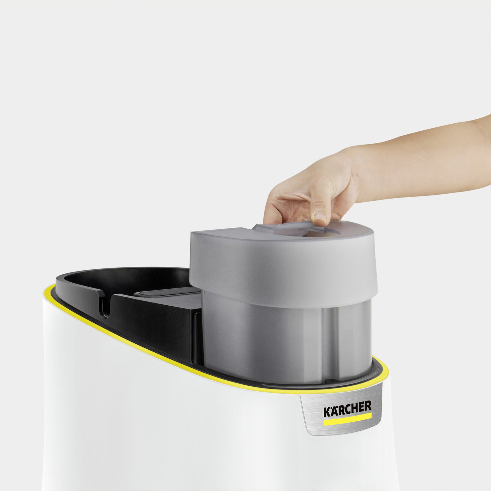 Kärcher Dampfreiniger – 1300 ml, weiss, für Hartböden