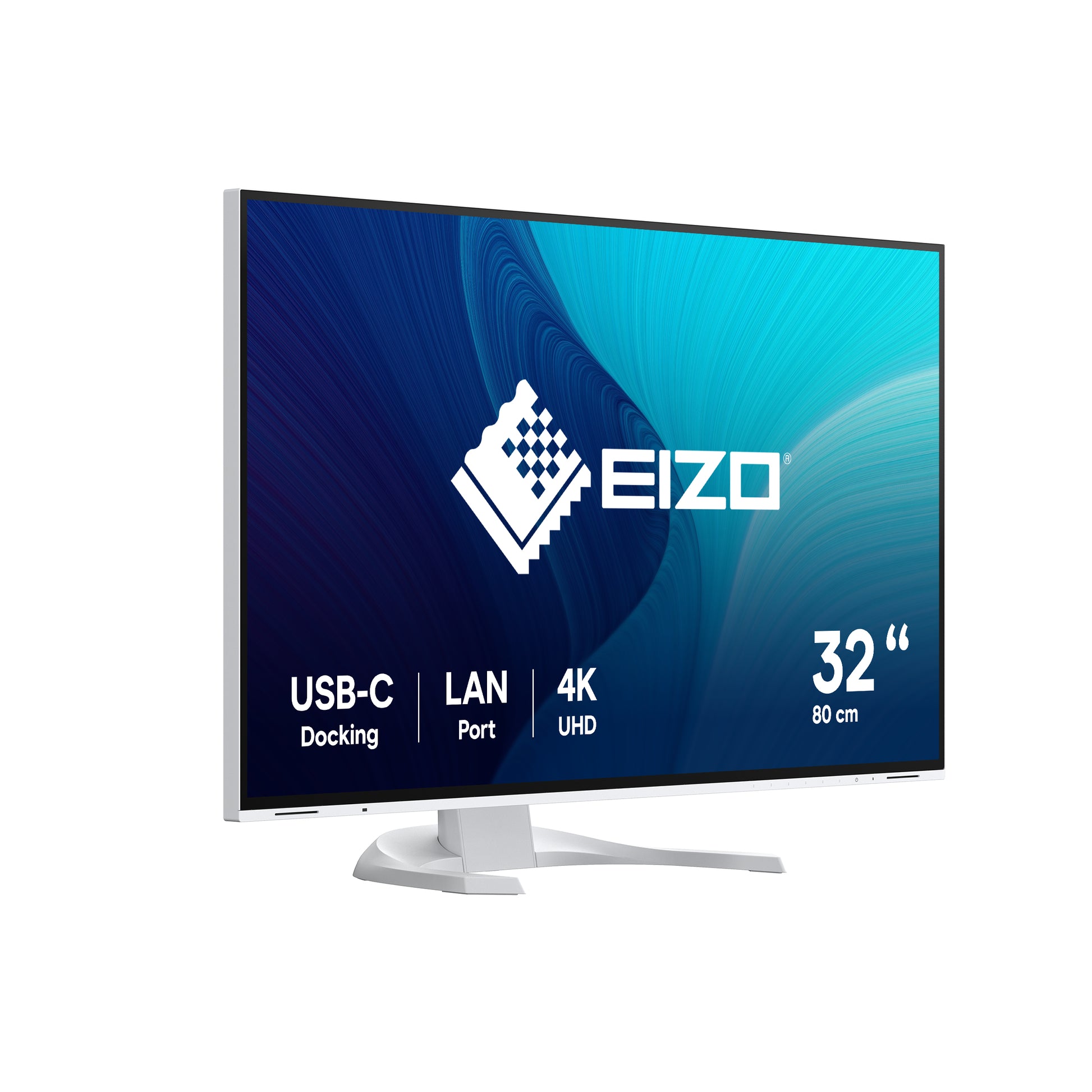 EIZO FlexScan EV3240X-WT – Monitor, 31,5", IPS, 60 Hz, 350 cd/m², KVM, USB-C, VESA 100 × 100, Weiss
