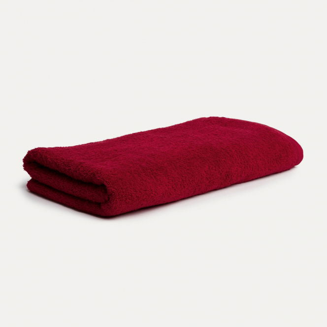 MÖVE Saunatuch Superwuschel – 80 × 200 cm, Rot, 100% Baumwolle, 550 g/m²