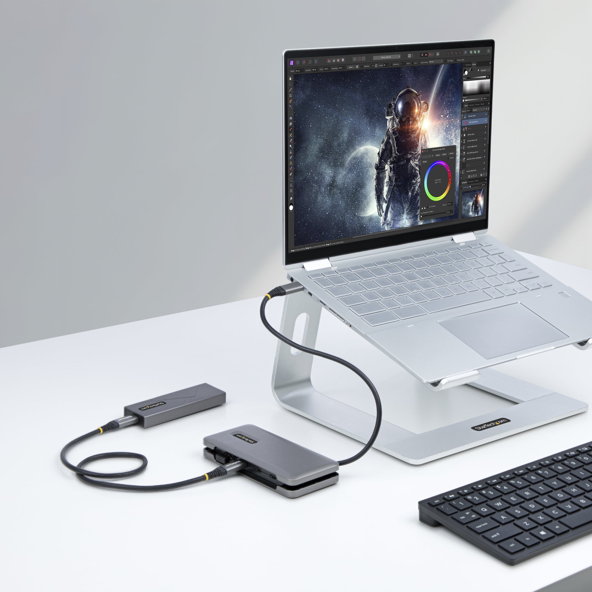StarTech.com USB-Hub – USB-C, 1× USB-A, 3× USB-C