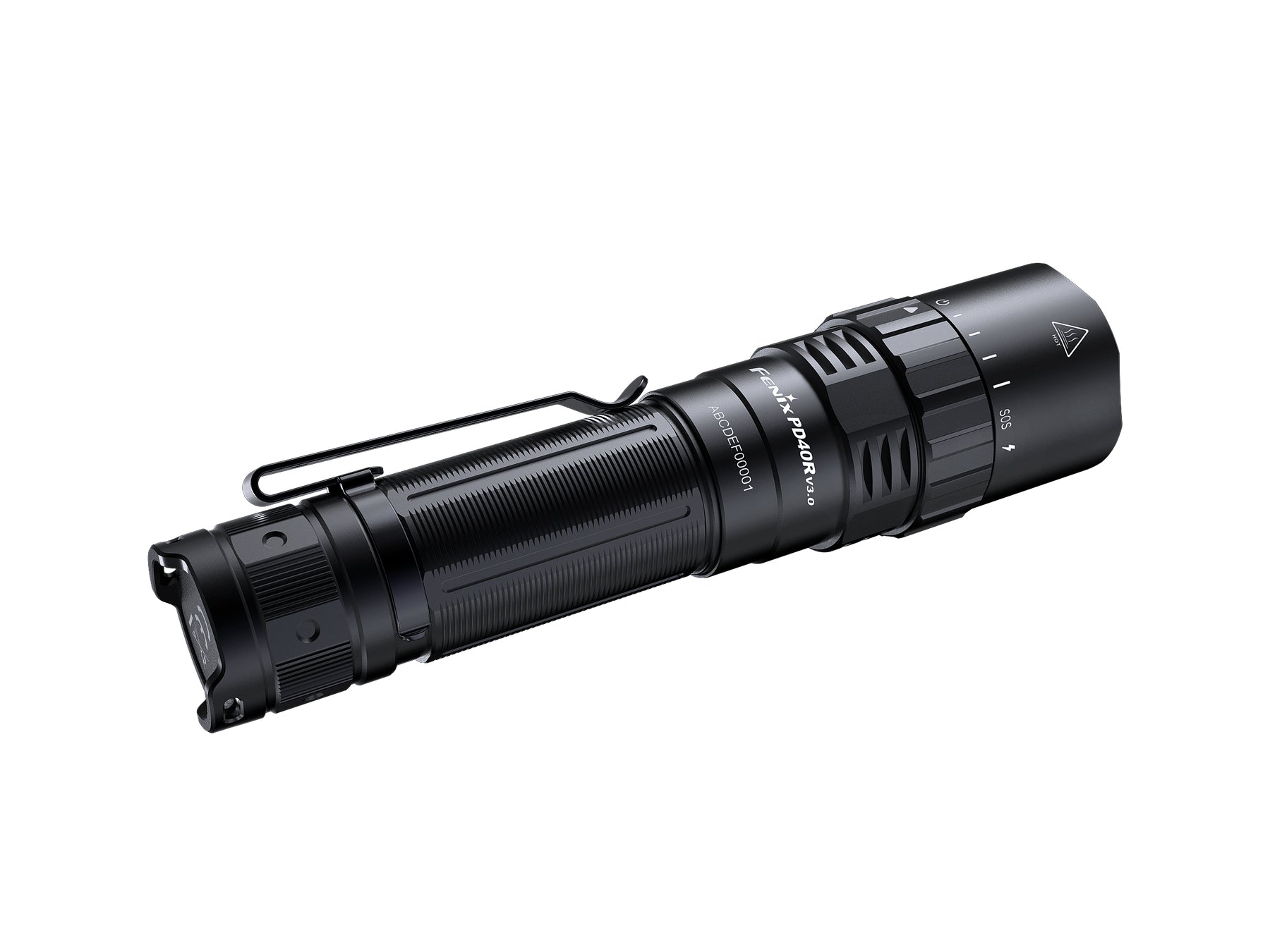 Fenix Taschenlampe PD40R V3.0 – 3000 lm, 500 m, IP68, USB, 5000 mAh – Schwarz