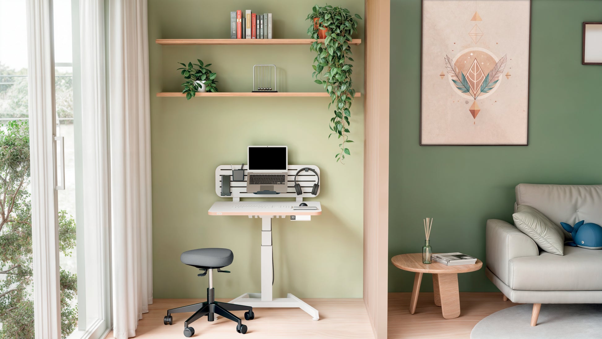 Leitz Hocker Activ – Sitzhöhe 47 cm, 110 kg, schwarz