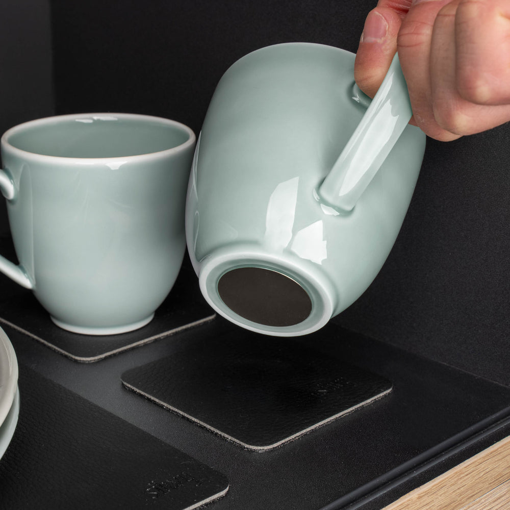 Silwy Tasse – Porzellan, hellblau, 2-teilig