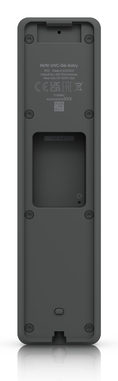 Ubiquiti IP-Türsprechanlage – 5 MP, Nachtsicht, PoE, IP55, Aussen, Schwarz, für UniFi Access