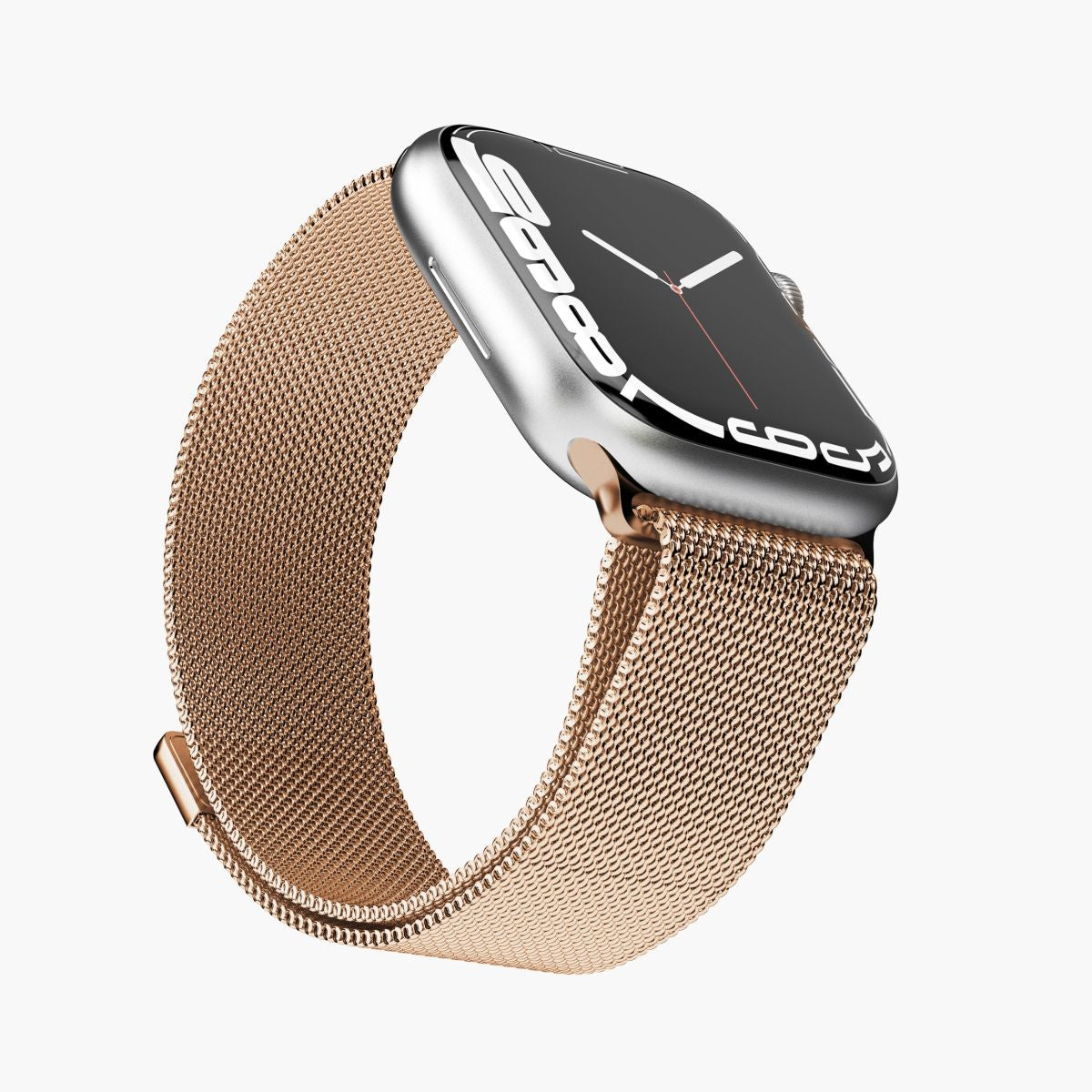 Vonmählen Milanese Loop Case 1 – Armband – für Apple Watch 38 mm, 40 mm, 41 mm, Roségold, Edelstahl