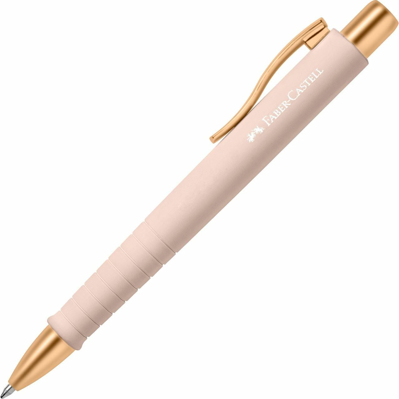 Faber-Castell Poly Ball 241187 Kugelschreiber – Blau, Extradicke Spitze, Druckmechanik, dokumentenecht, nachfüllbar