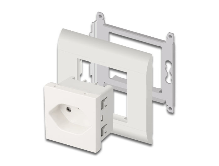 DeLOCK Easy 45 Steckdoseneinheit – 1×T13, Einbau