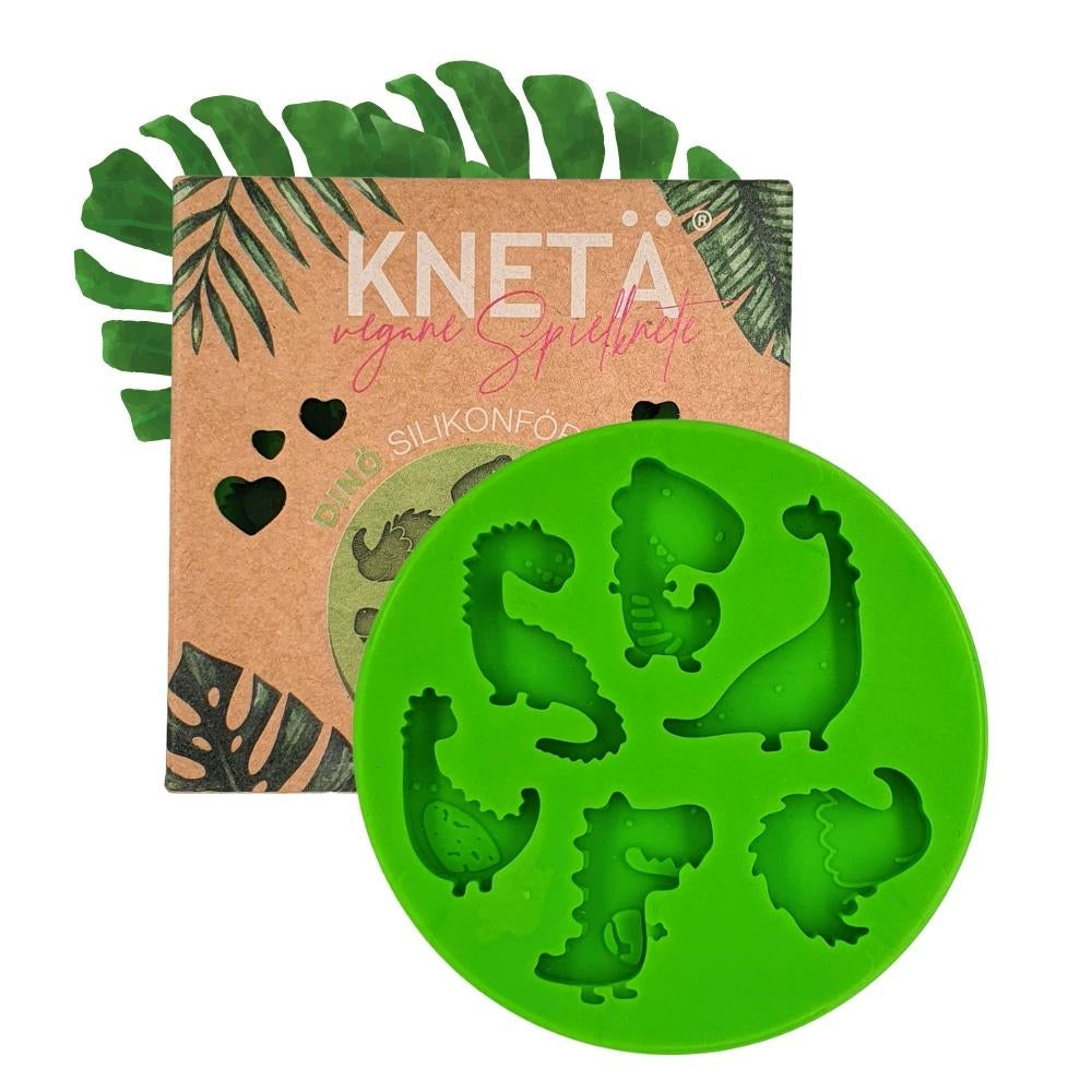 KNETÄ Modellierform – Dino – Silikon – 80 × 80 mm – 1 Stück