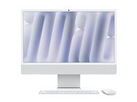 Apple iMac 24 (M4, 2 Ports), 16 GB, 256 GB, Silber – macOS Sequoia