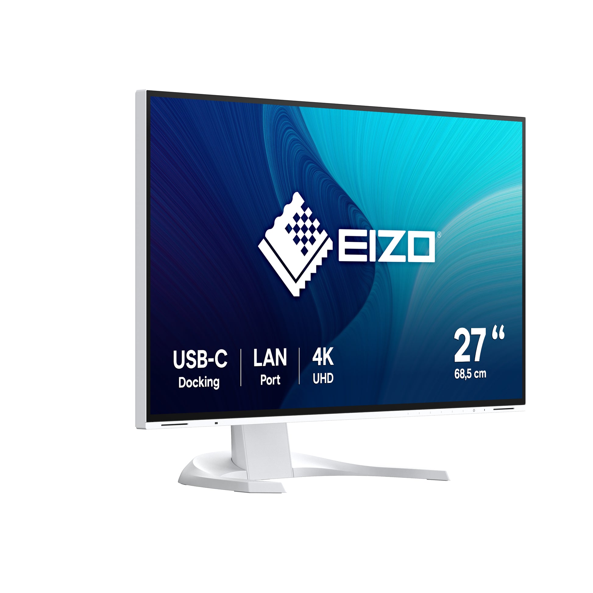 EIZO EV2740X – Monitor, 27", IPS, 60 Hz, 350 cd/m², KVM, USB-C, Integrierte Lautsprecher, VESA 100 × 100, Weiss