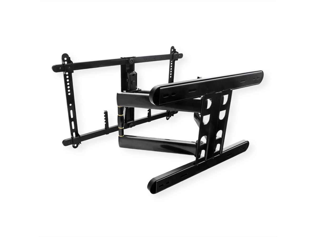 ROLINE Wandhalterung – Vollbeweglich – 37–80" – VESA 200×200–600×400 – bis 70 kg, Höhenverstellbar – Schwarz