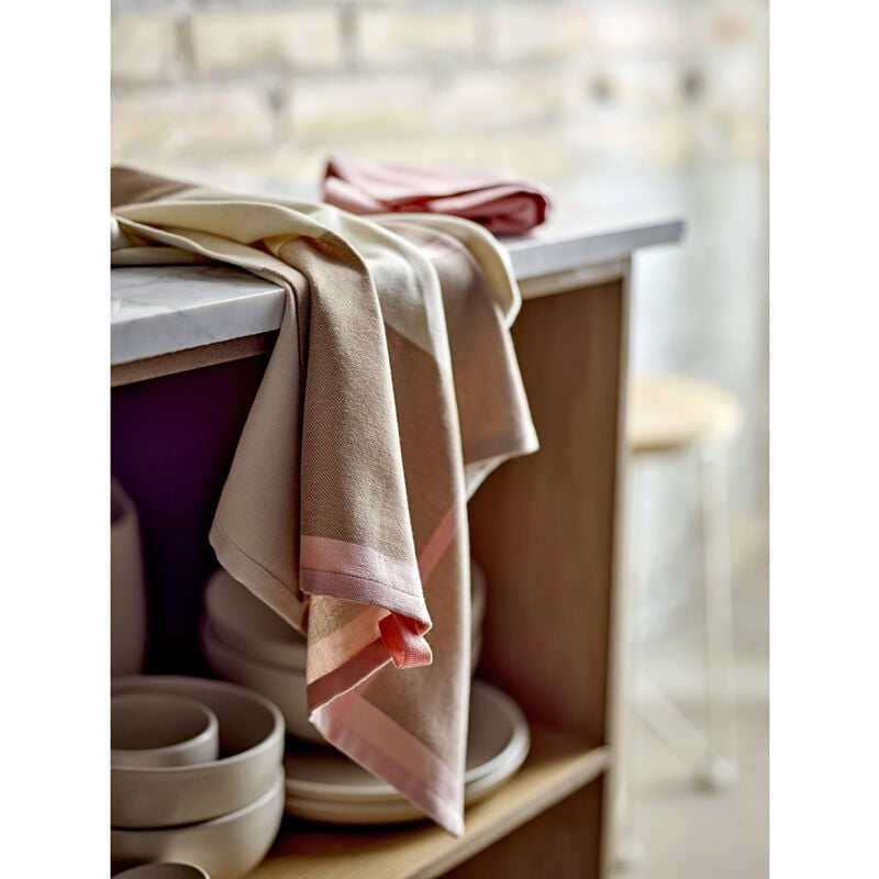 Södahl Geschirrtücher 2er-Set, 50 × 70 cm, Baumwolle, Rosa