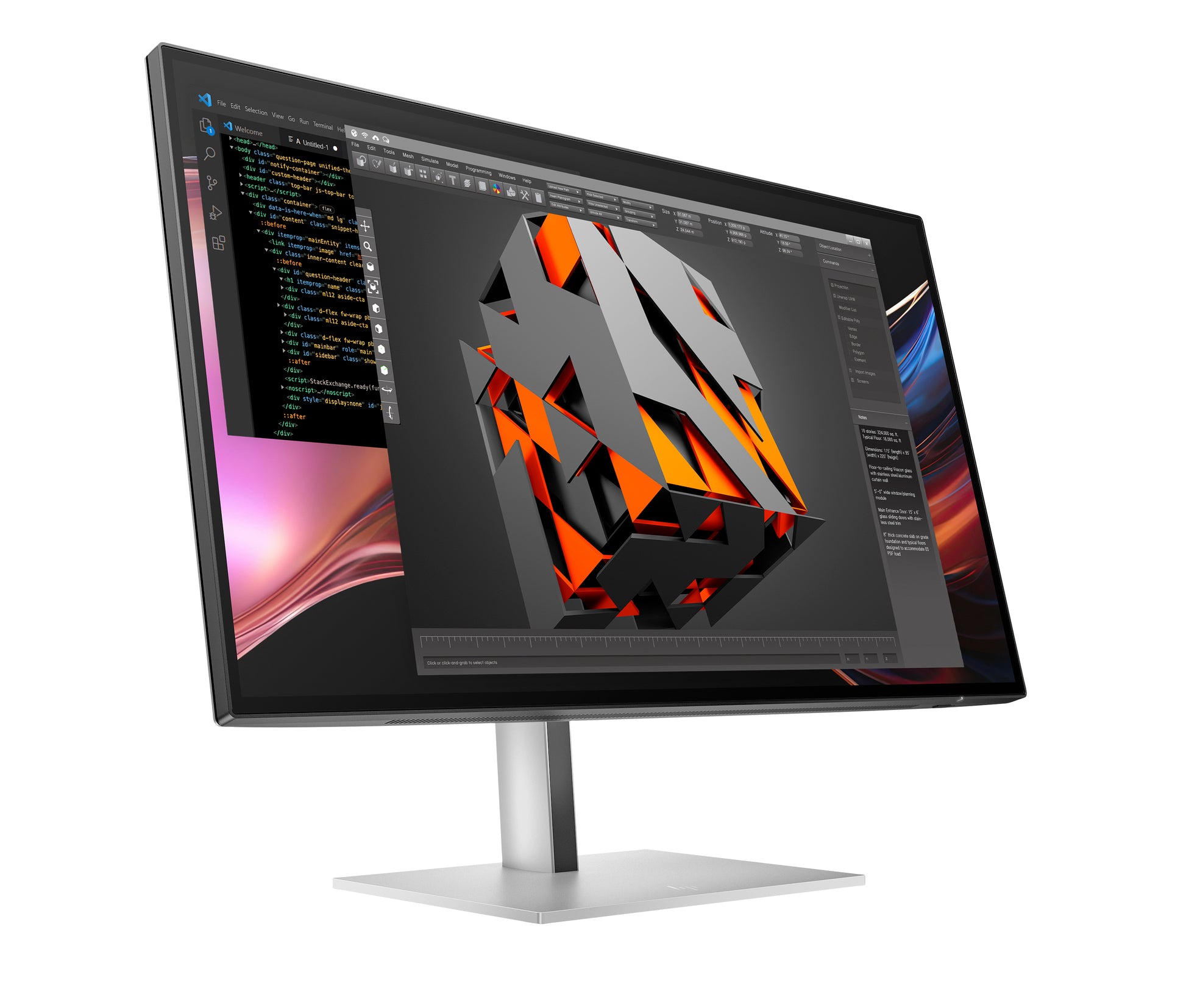 HP Series 7 Pro 727pu – Monitor, 27", 2560 × 1440 (WQHD), Thunderbolt 4
