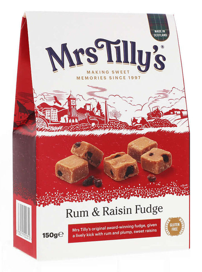 Mrs Tilly's Rum & Rosinen Fudge – 150 g