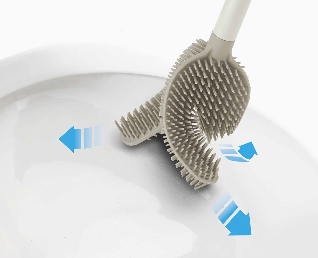 Joseph Joseph Toilettenbürsten-Set – Kunststoff, beige, H 43,6 cm