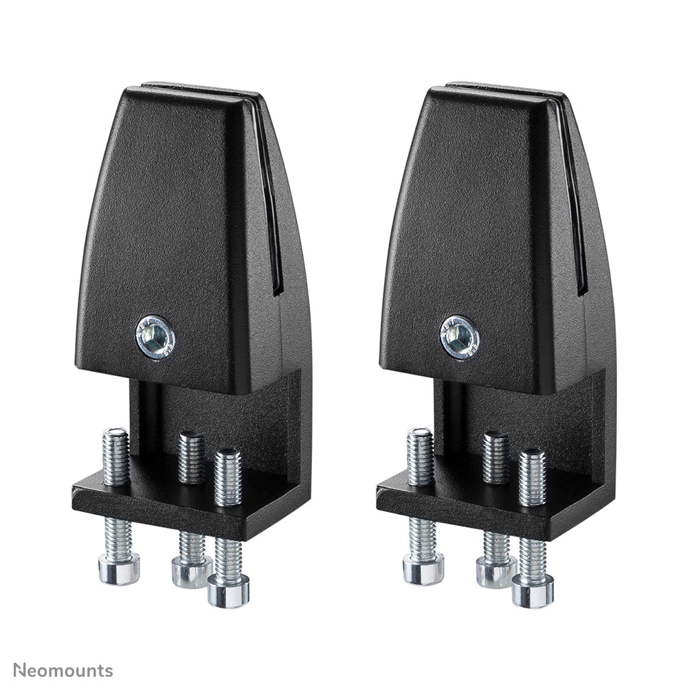 Neomounts Klemmen-Set – schwarz, für Tischplatten 8–25 mm, 2er-Set