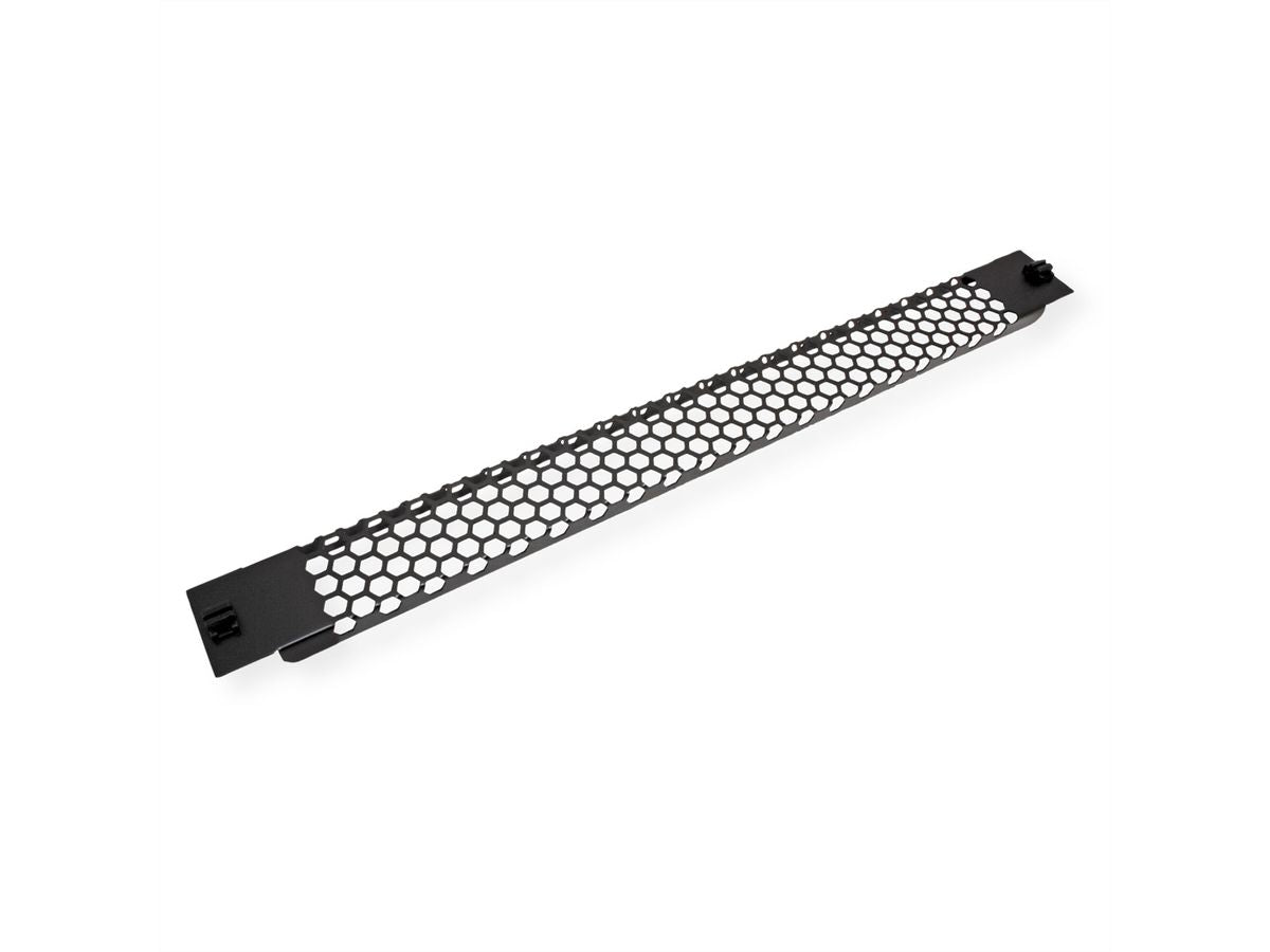 VALUE Belüftete Blindblende, 1 HE, für 19"-Racks, Schwarz