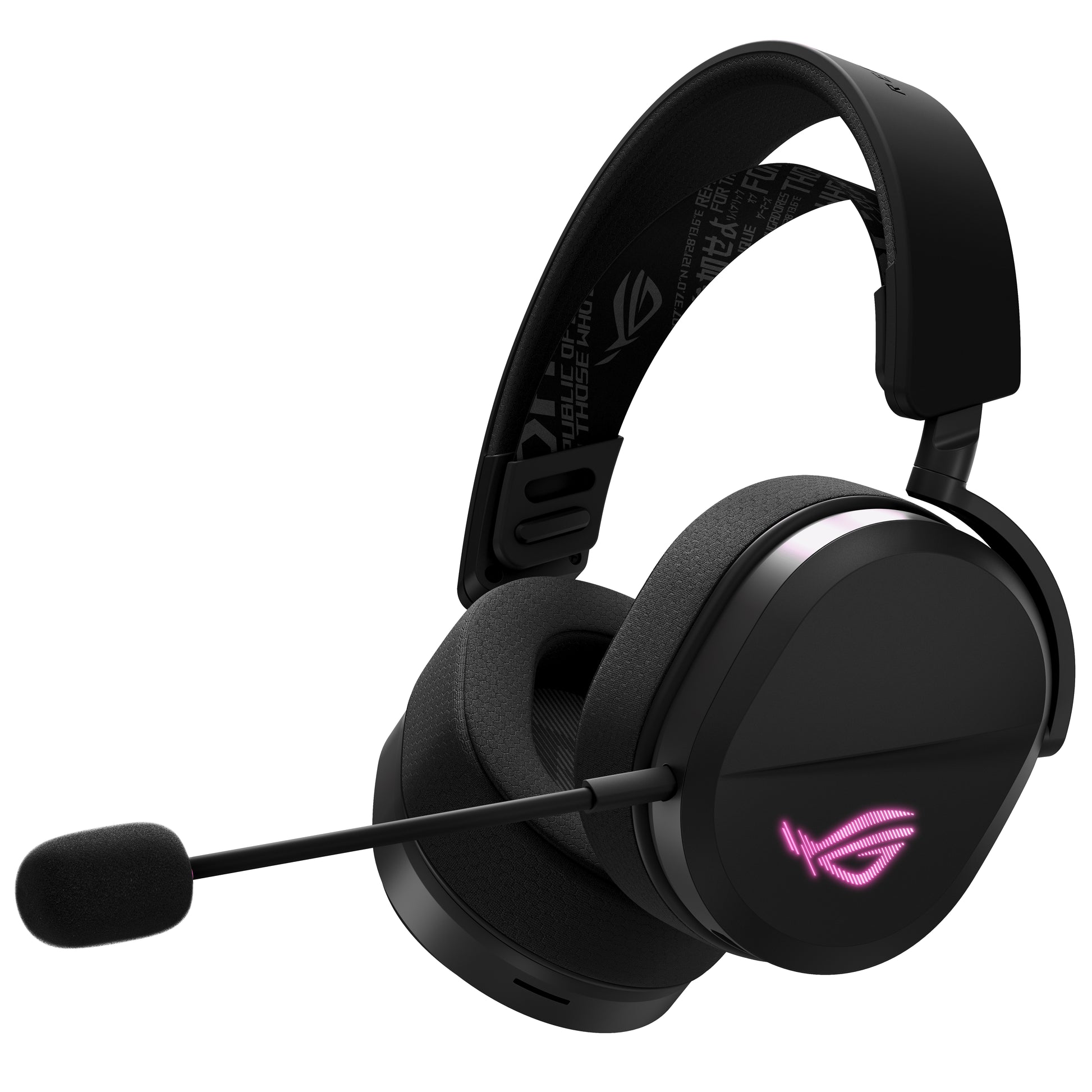 ASUS ROG Pelta Gaming-Headset – Over-Ear, Stereo, Kabel + BT, mit USB-C-Dongle, Schwarz