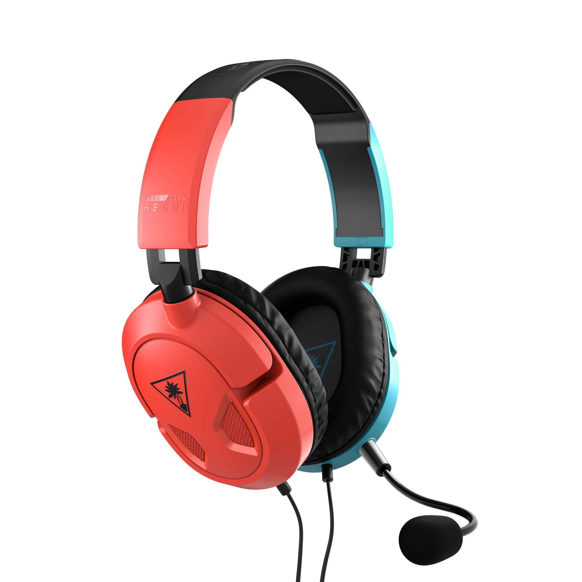 Turtle Beach EarForce Recon 50 Gaming-Headset – Over-Ear, Stereo, 3,5 mm Klinke, Blau/Rot