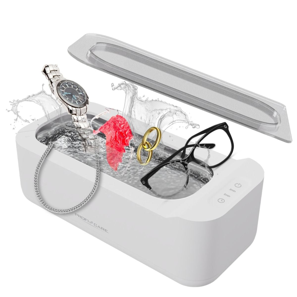 ProfiCare Reinigungsgerät PC-USR 3120 – 0,4 l, Edelstahl, Weiss