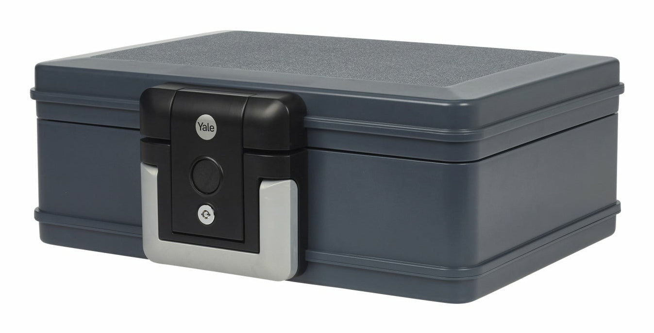 Yale Dokumentenkassette – mit Schlüsselschloss, Kunststoff, schwarz, 405 × 320 × 145 mm