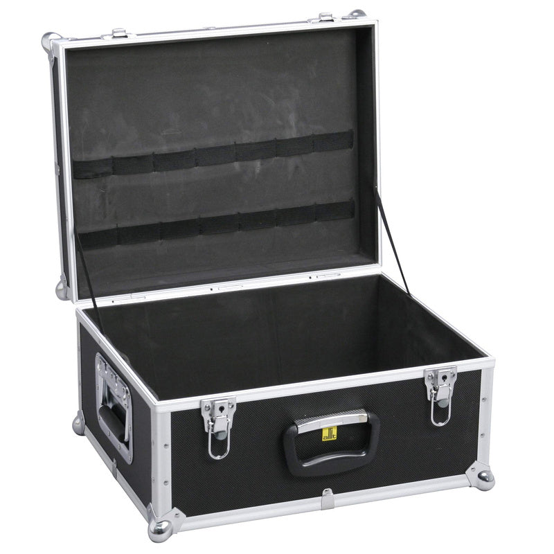 Allit AluPlus ToolBox 18 Werkzeugkoffer – abschliessbar, mit Tragegriff, schwarz, B 465 × H 255 × T 375 mm
