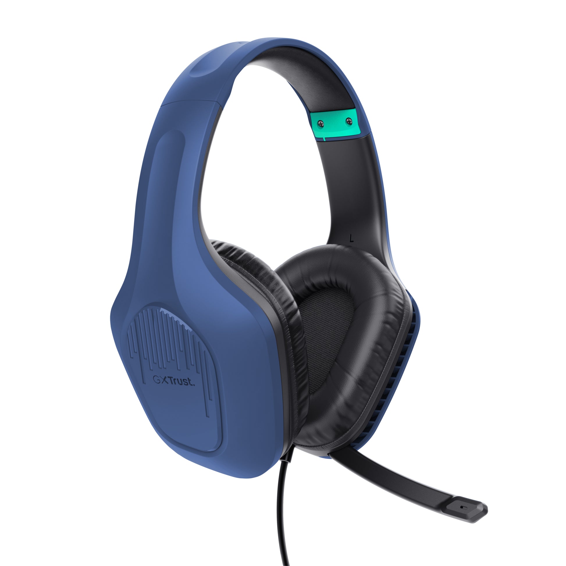 Trust GXT415 Zirox Gaming-Headset – On-Ear, Stereo, Kabelgebunden, 3,5 mm Klinke, Blau