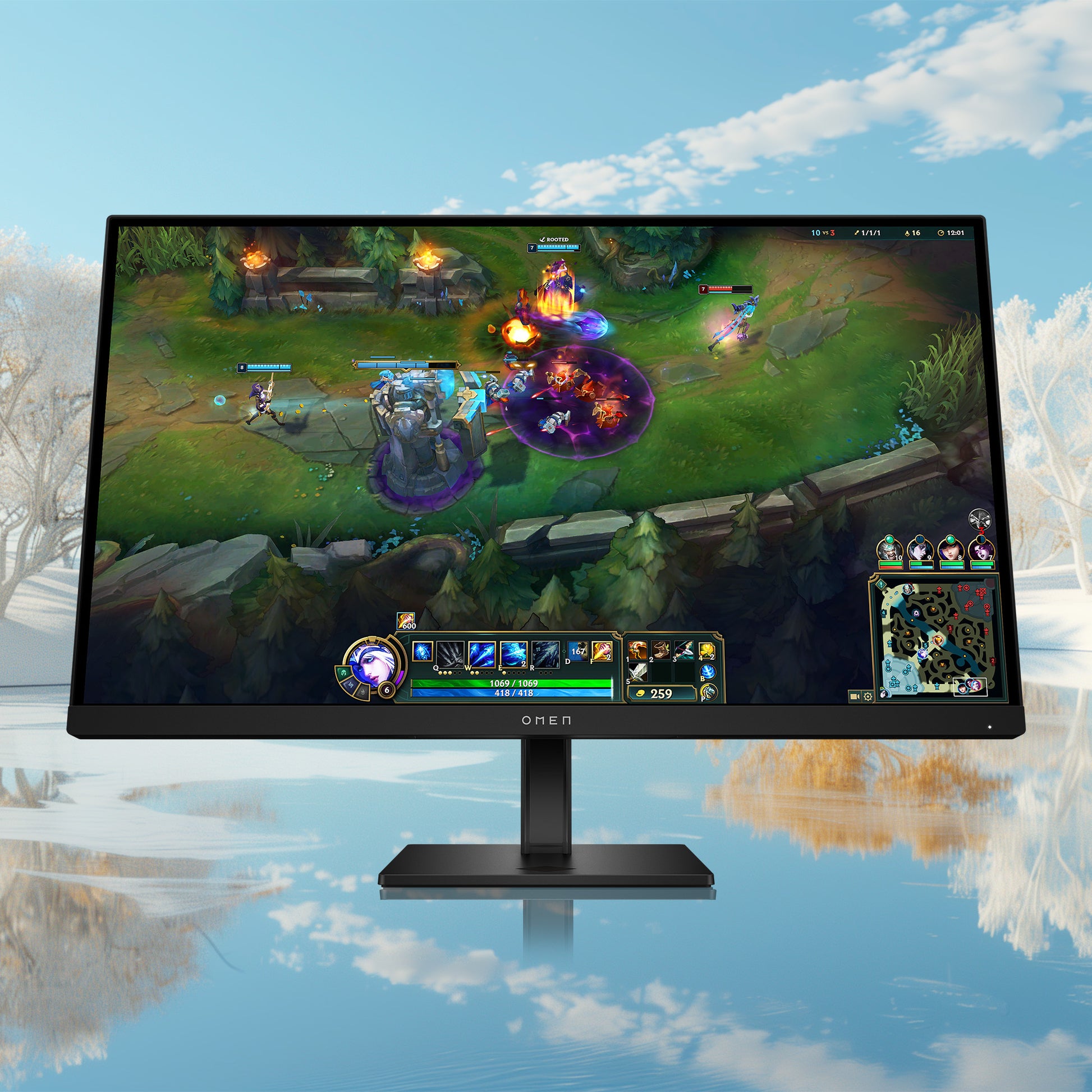 HP K1E9#Abb – 27", 1920 × 1080 (Full HD), IPS, 180 Hz, DisplayHDR 400