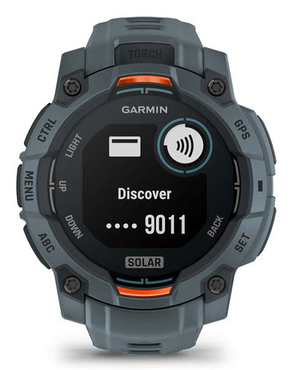 Garmin Instinct 3 Solar – GPS-Smartwatch – 45 mm, NFC, Regen/Dusche, Twilight, Silikonarmband 22 mm