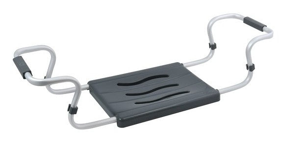 MSV Badewannensitz 140704 – 70×18,7×26,1 cm, Aluminium/Polypropylen (Sitz), 120 kg, Dunkelgrau