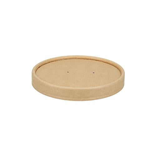 Weita Deckel für Suppenbecher Verive 350 ml, Papier/Karton – Ø 9,6 cm, Braun – 25 Stk.