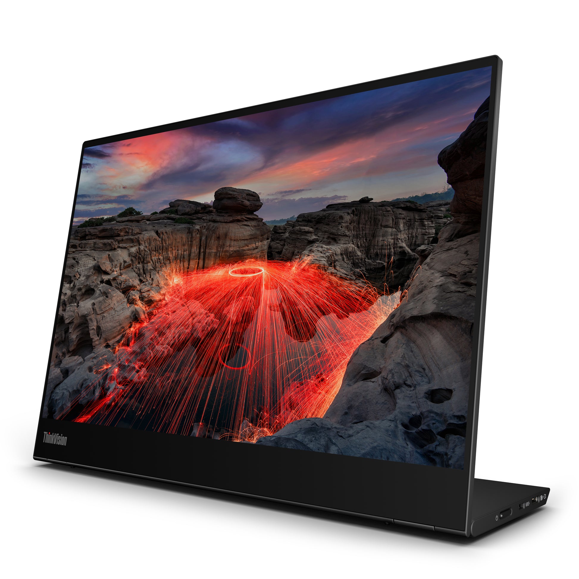 Lenovo ThinkVision – Portabler Monitor, 14,0", 1920 × 1080 (Full HD), IPS, Touch, USB-C