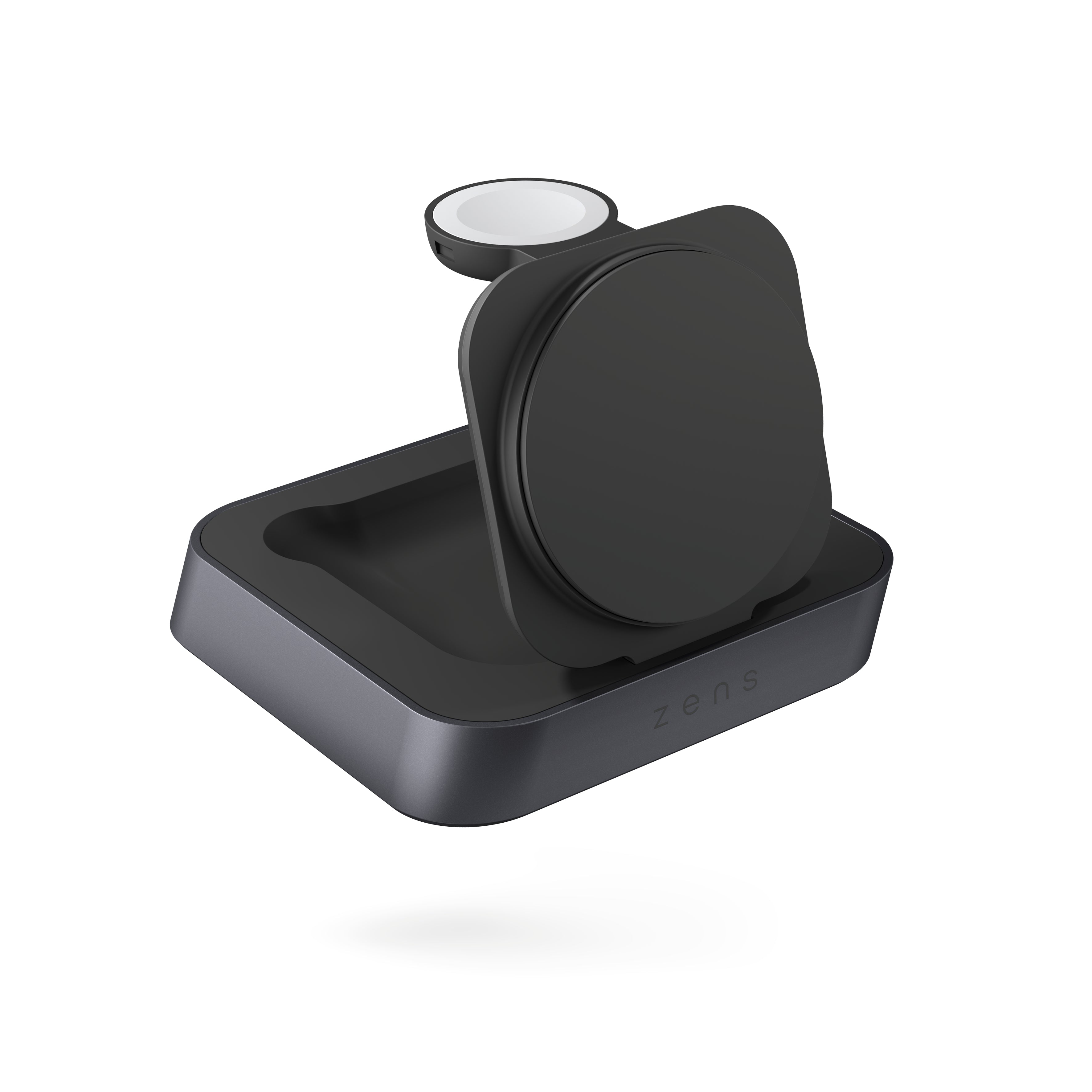ZENS Nightstand Pro 2 Ladestation – 20 W, Qi2, MagSafe-kompatibel – für Kopfhörer, Smartphone, Smartwatch