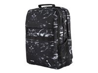 HP Campus XL Marble Stone Rucksack – Anhänger aus recyceltem Papier, Schwarz
