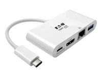 Tripp Lite U444-06N-HGU-C Multiport-Adapter – USB-C, HDMI, 1× USB-A, 60 W PD, GbE