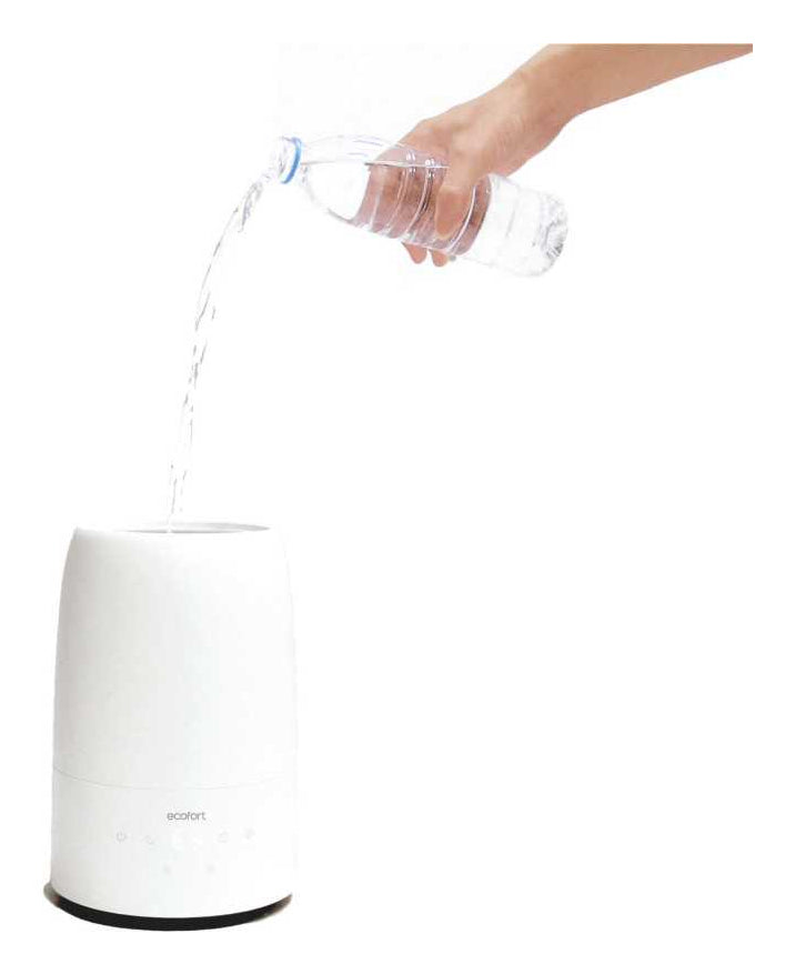 Ecofort ecoQ HumidAir U250 Luftbefeuchter – Verdunster, 250 ml/h, 2 l Tank, bis 35 m², Hygrostat