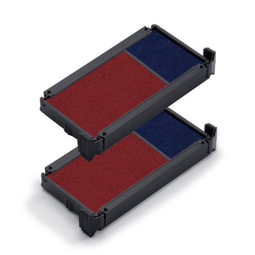 Trodat 4912 – Ersatzkissen Blau/Rot – für Trodat 4912/4912 Typomatic/4952 Typomatic – 2er-Set