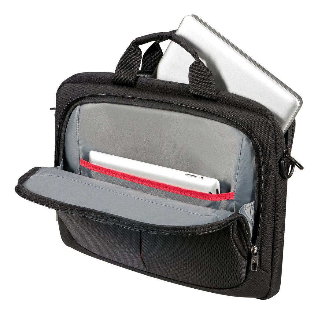Samsonite Notebook-Tasche 15,6" – Trolley-Band, Schultergurt – Schwarz
