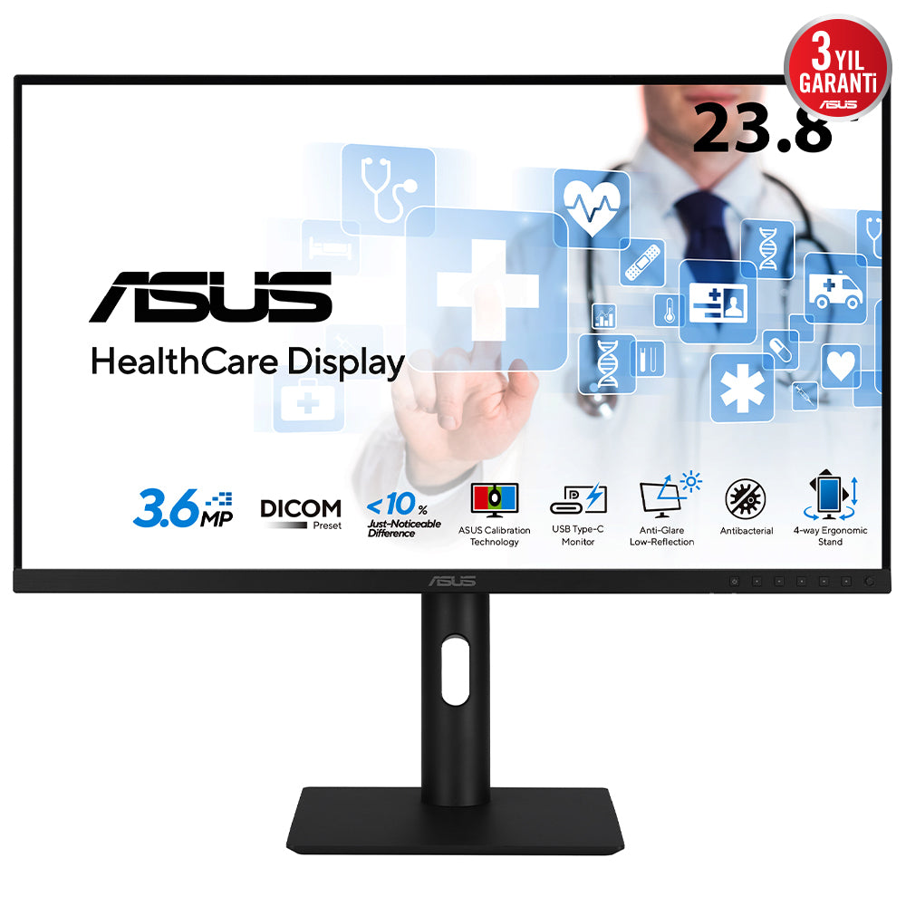 ASUS HA2441A – Monitor, 23,8", 2560 × 1440 (WQHD), LCD, Schwarz