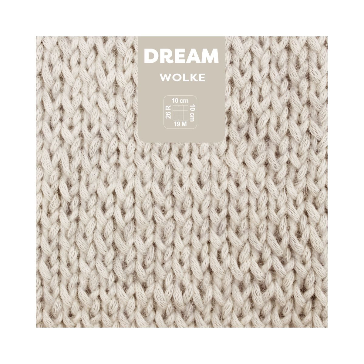myBoshi Dream Wolle Ivory meliert – 50 g, 95 m, 76% Baumwolle/22% Baby Alpaka/2% Merino, Nadel 5 mm